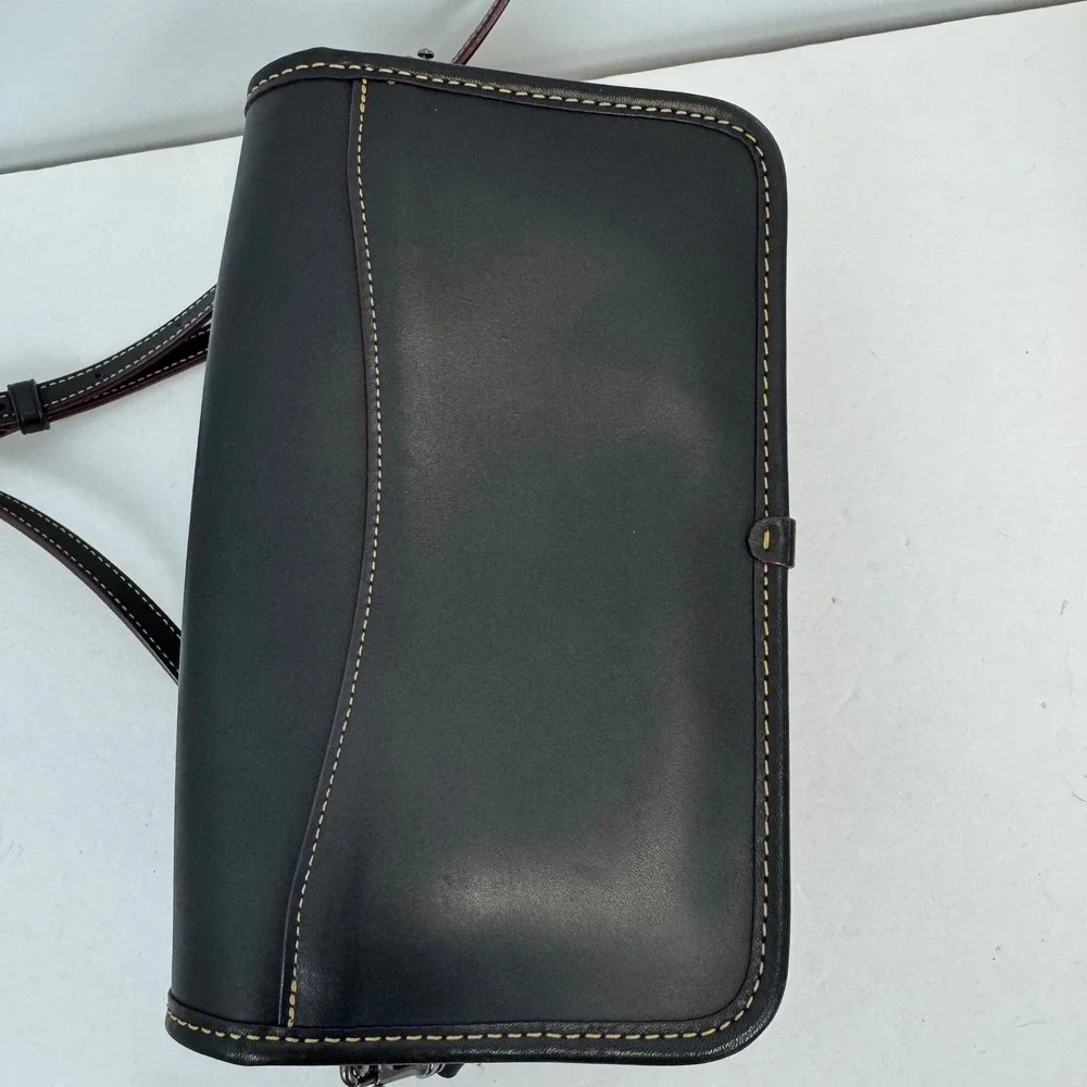 Disney x Coach Mickey Mouse Black Leather Crossbody Bag F59374 Limited Edition